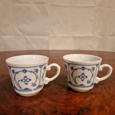 Kahla Indisch Blau Saks 2 Kaffeetassen Porzellan