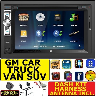 2000 & UP SELECTED GM CAR-TRUCK-VAN-SUV CD/DVD BLUETOOTH USB AUX SD CAR STEREO