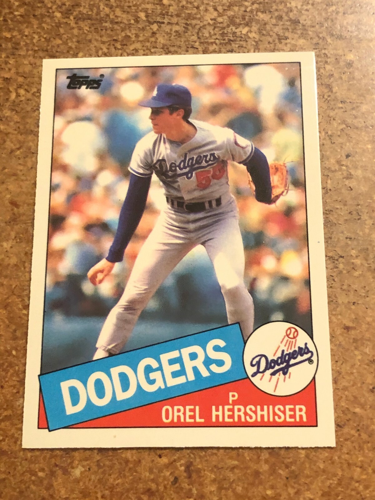 1985 Topps Tiffany Baseball # 493 Orel Hershiser RC