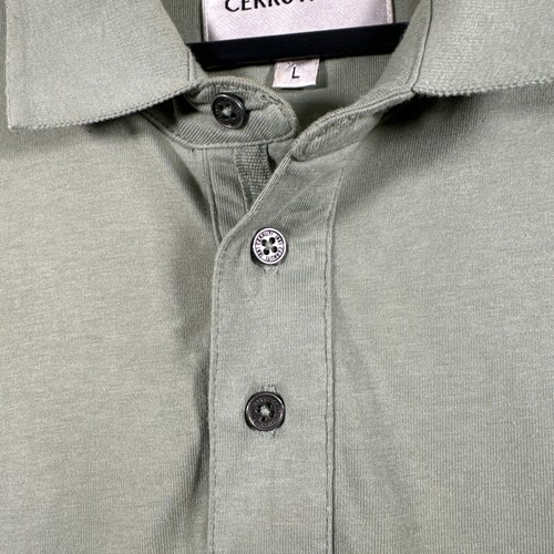 Camisa para mujer Cerruti 1881 grande verde abotonada manga corta informal algodón - Imagen 7 de 13