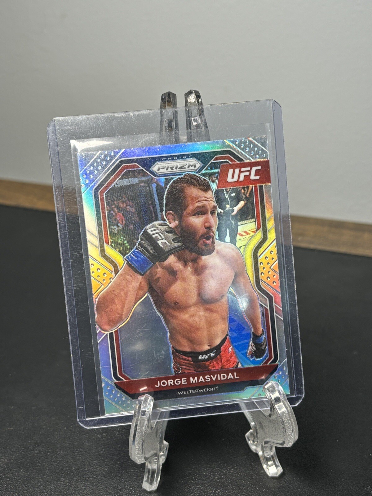 Jorge Masvidal 2021 Panini Prizm Silver First Year Prizm Rookie