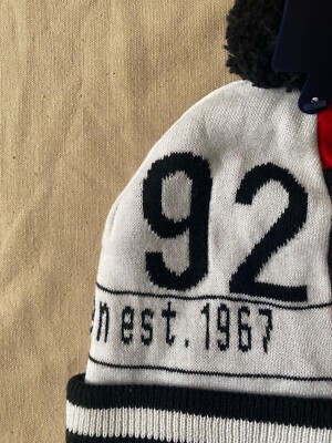 Polo Ralph Lauren 92RL Stadium RL68 P-Wings Skull Hat Pom-Pom