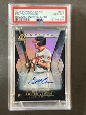 2021 Bowman Draft Colton Cowser Invicta RC Refractor Auto #/99 PSA 10