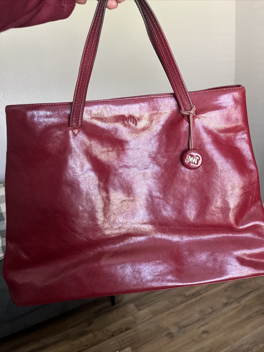 Monsac Original Portfolio Purse - Burgundy Red | eBay