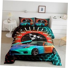 Racing Car Comforter Set Size Kids Race Car Comforter for Boys Twin Multi 19