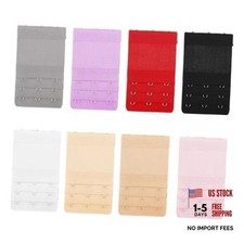 Bra Extender 3 Hooks 3 Rows, 8 Pack Elastic Stretchy Bra Extension Straps