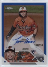 2023 Topps Chrome Update Blue Refractor 109/150 Terrin Vavra #RA-TV Auto 0l44