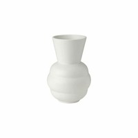 Knabstrup Vase Tortus Archie No 1, Dekovase, Blumenvase, Keramik, Weiß, 21 Cm