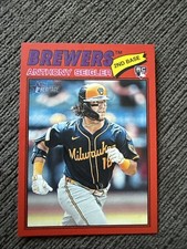 2026 Topps Heritage ANTHONY SEIGLER Milwaukee Brewers Rookie RED BORDER #128