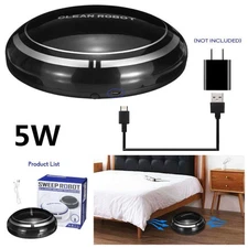 Black Automatic Rechargeable Smart Robot Vacuum Cleaner Suction Sweeping Robot
