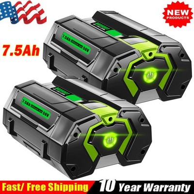 2x For EGO POWER+ BA3360T 56V 7.5 AH Battery Lithium-ion BA5600T BA2800T BA2240