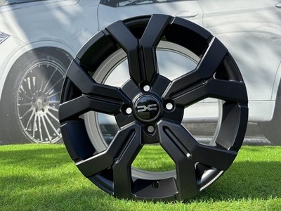 4X R16'' 4x100 Dacia Duster Style Black Half Matt Wheels: Fits For Sandero Dokker