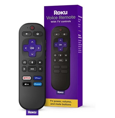 NEW Roku Voice Remote RCAL1R TV Power Volume Netflix Hulu Fast Shipping