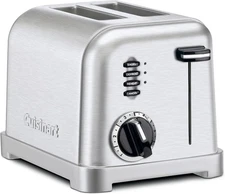 Cuisinart CPT-160 Metal Classic 2-Slice Toaster, Brushed Stainless