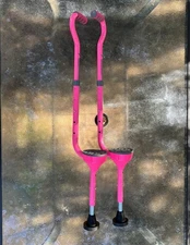 Maverick Walking Stilts By Flybar, Adjustable Heights, Pink, Active, Fun, Kids