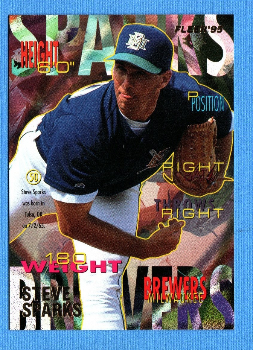 1995 Fleer Update #U57 Steve Sparks Milwaukee Brewers