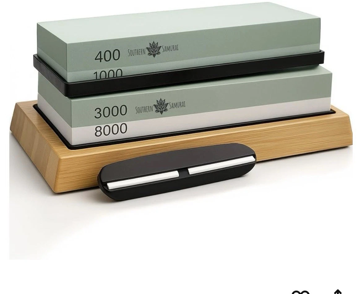 Sharpening Stone Set400/1000 3000/8000 Grit Dual Whetstone Knife Sharpening Kit