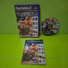 America's 10 Most Wanted Sony PlayStation 2 PS2 PAL Game Complete With Manual