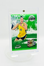 Kelsey Plum Hoop Queens Emerald Green 1/5 Leaf Metal WNBA SSP Aces Sparks Star