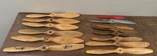 LOT OF 14 DIFFERENT SIZES VINTAGE MODEL R/C AIRPLANE PLANE PROPELLERS