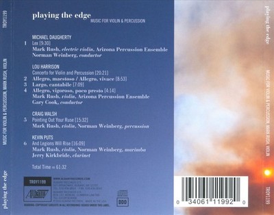 ARIZONA PERCUSSION ENSEMBLE / GARY COOK / MARK RUSH PLAYING THE EDGE NEW CD