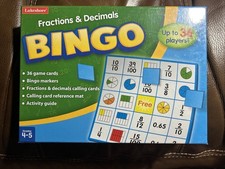 Lakeshore -Fractions  Decimals, Bingo, Grades 4-5, JJ654 NEW 