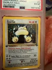 snorlax base set holo 1st edition PSA graded 6 Excellent Condition