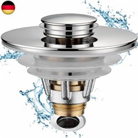 WaschbeckenstöPsel, Abflusssieb Ablaufgarnitur StöPsel Waschbecken, Universal S
