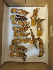 Vintage USA Army Die-Cut Stand-Up Soldiers Punch-Outs Paper Toys Litho Cardboard