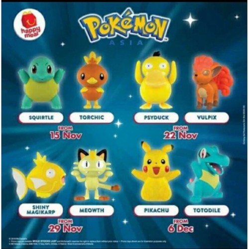 New Mcdonalds Pokemon 2018 Full set Free Shipping