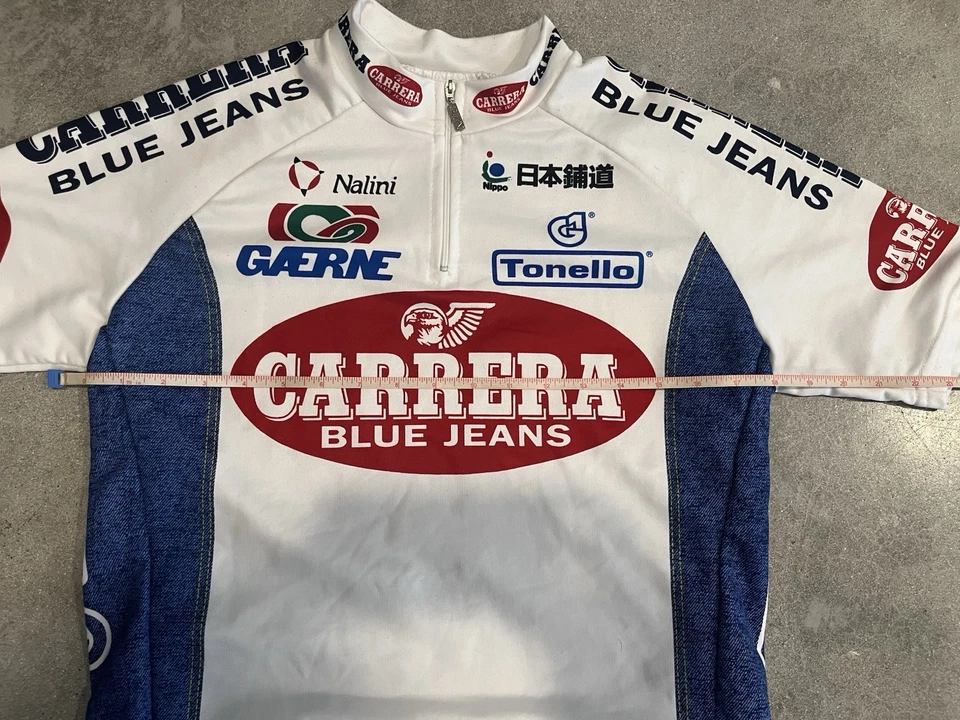 Camiseta deportiva de ciclismo Carrera Denim 1996 Pantani Foto 4 de 4