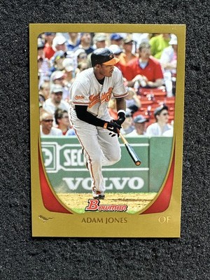 ADAM JONES 2011 Bowman #79 Gold Parallel Baltimore Orioles (Buy 10 get 10 Free)