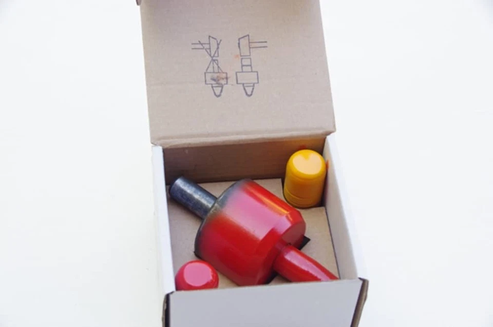 Plantilla Peening Scythe - Guía de ángulo de endurecimiento de trabajo de hoja - Hecho en Austria Foto 3 de 3