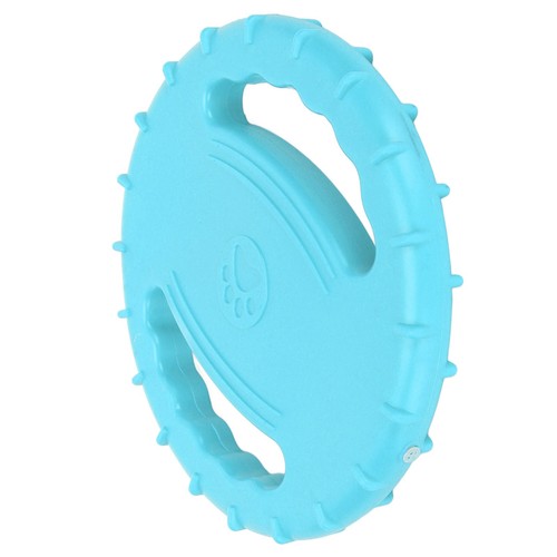 _(Sky Blue)Dog Flying Disc Toy Flexible TPR Squeaky Stress Relief 2 Sides Ho - Picture 6 of 12