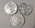 1879 1889 Morgan Silver Dollars Lot Filler Poor Bullion Culls Counterstamped 90%
