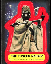 1977 Topps Star Wars Sticker 14 The Tusken Raider