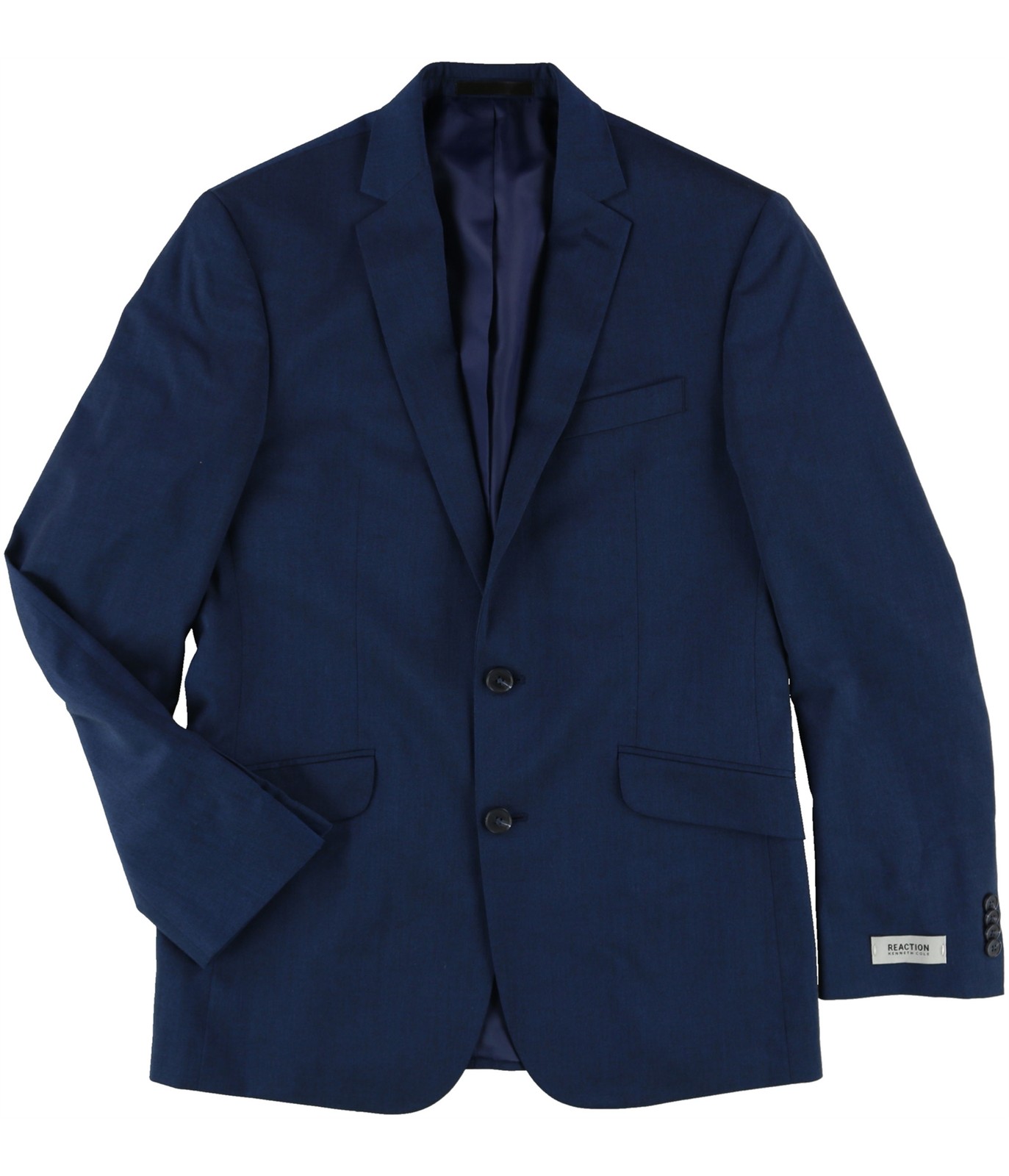 Мужской блейзер на двух пуговицах из акульей кожи Kenneth Cole синий обычный размер 38 12690₽