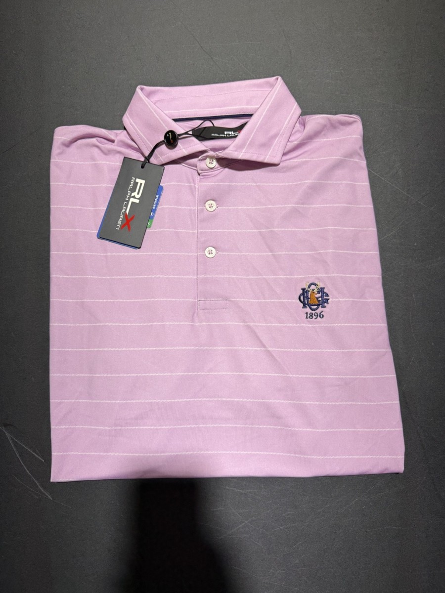 NWT MEN'S RALPH LAUREN RLX POLO, SIZE: M, COLOR: LIGHT PURPLE