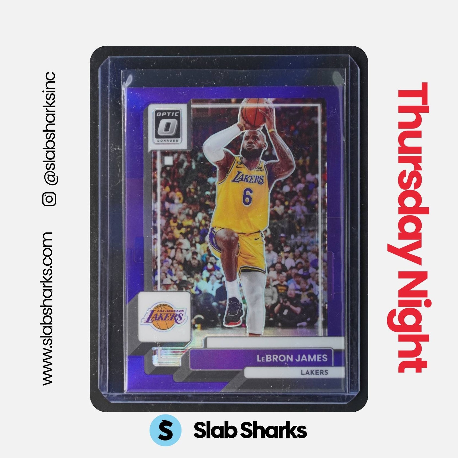 2022 PANINI DONRUSS OPTIC #116 LEBRON JAMES PURPLE