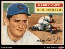 1956 Topps #179 Harry Chiti White Back Cubs RARE VARIATION 4 - VG/EX