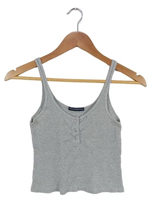BRANDY & MELVILLE Crop-top Dames Top T EU 34 gris clair style décontracté - Photo 1/4