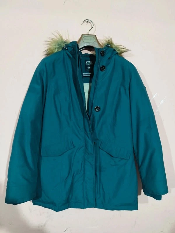 Small Rifle down filled puffer jacket good condition blue