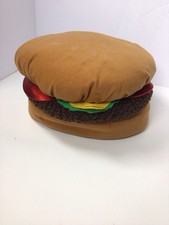 Plush Hat Cute Hamburger Novelty Costume Hat for Masquerade Holiday Role Play