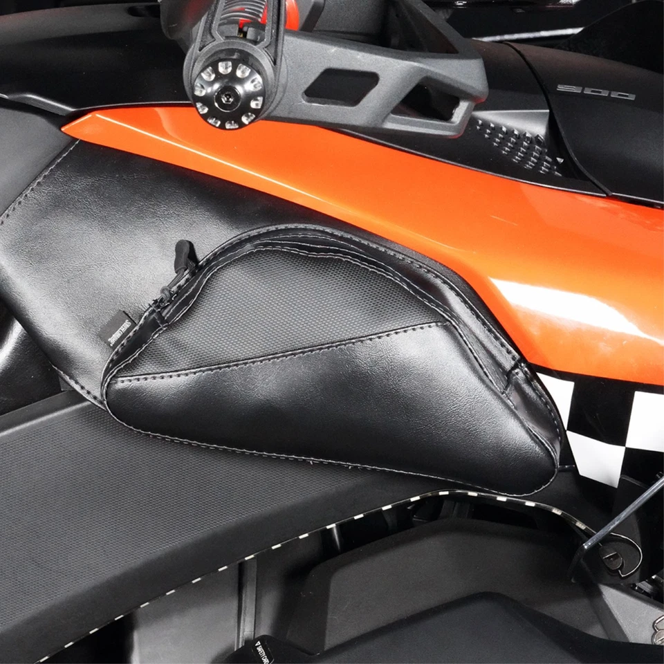 Bolsa de tanque lateral doble - balística con puntada negra - Ryker '19-'24 H40-401CBK Foto 4 de 4