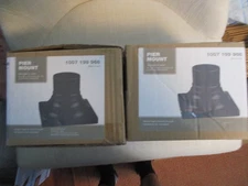 2 Square Pier Mount Base Black 6" 1007199966 for Outdoor Post Light Fixtures