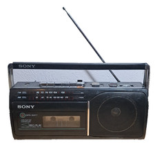 Vintage Sony CFM-130 Portable AM/FM Radio Cassette Player/Recorder NO CORD