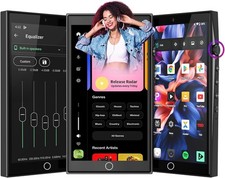 192GB 4.7 Touch Screen1280P Mp3 Player with Bluetooth and WiFi, Android 13 Mu...