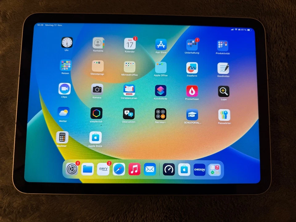 Apple iPad 10. Gen 64GB, Wi-Fi + 5G (Ohne Simlock), 10,9 Zoll - Silber in OVP