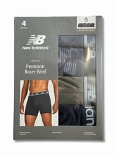 New Balance Men's Premium Boxer Brief Performance Navy 4 pack - Size Small