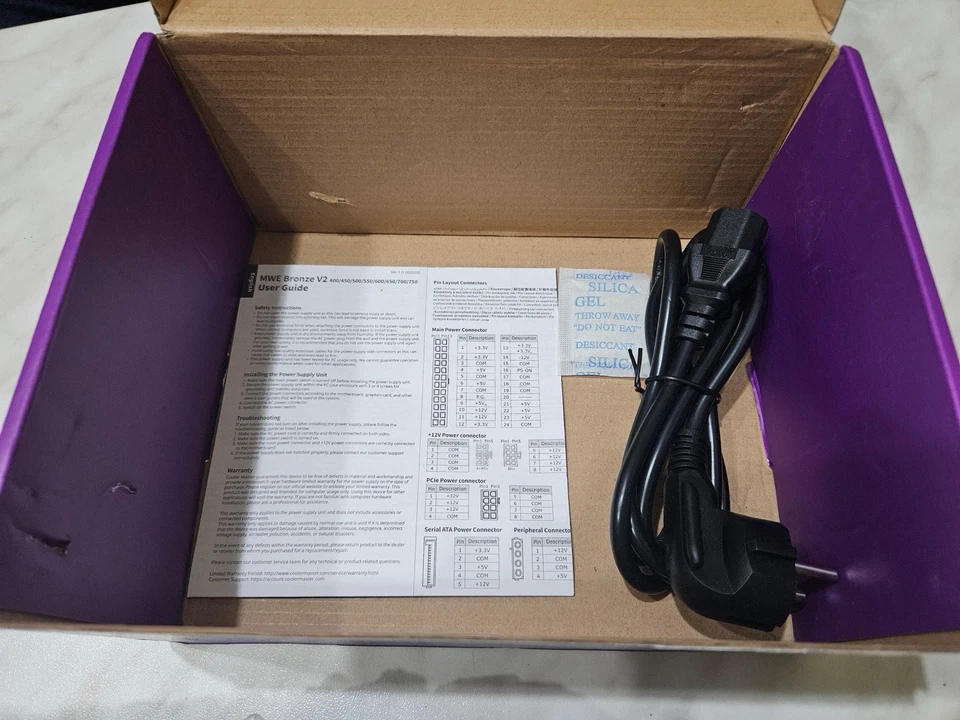 Cooler Master MWE 550 V2 550W 80 Plus Bronze EU 230V Alimentatore - Immagine 3 di 4